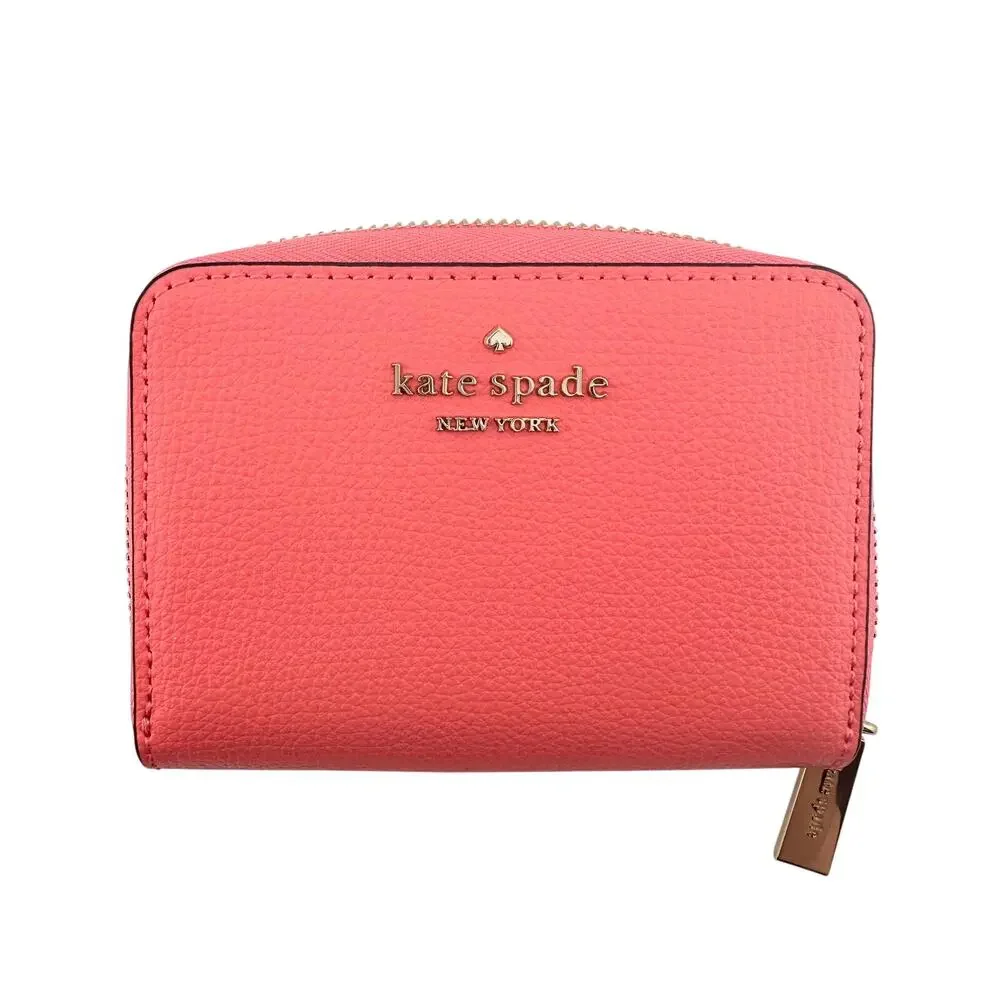Kate Spade Pink Multi Pocket Compact Zip Wallet